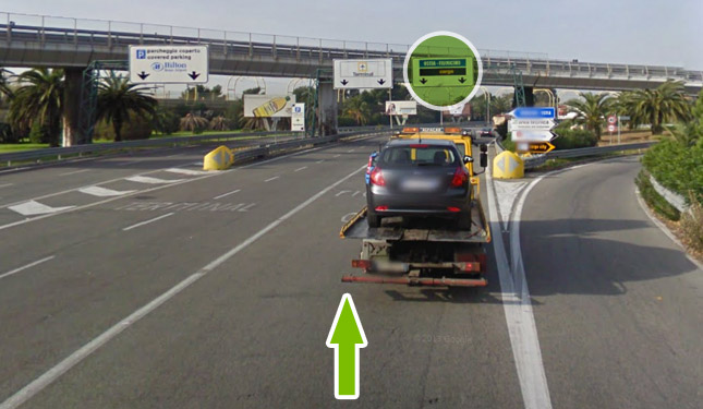 Come raggiungere il parcheggio all'aeroporto di fiumicino 2