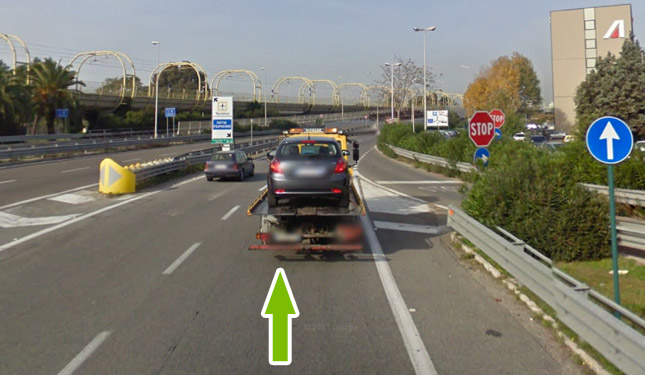 Come raggiungere il parcheggio all'aeroporto di fiumicino 3