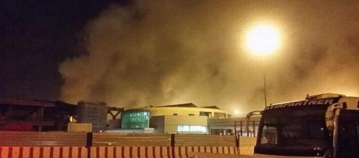 Incendio aeroporto di Fiumicino